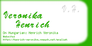 veronika henrich business card